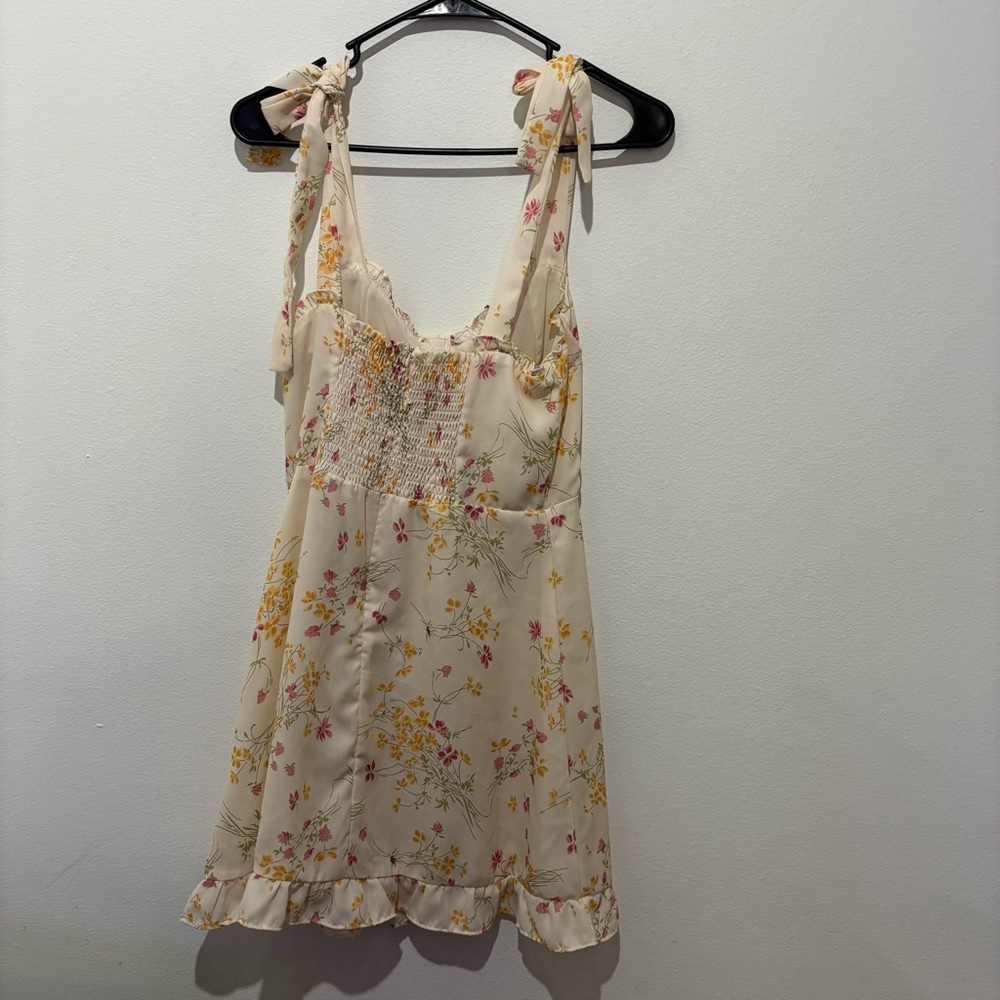 70 Degress Tie Strap Floral Dress Size Small - Picture 4 of 5
